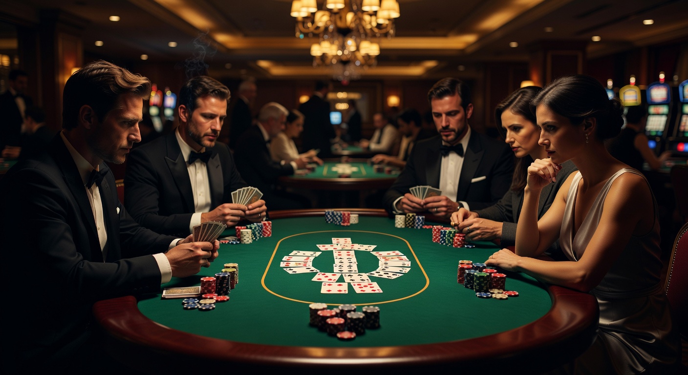 Poker table at Joyfactorypoint Casino